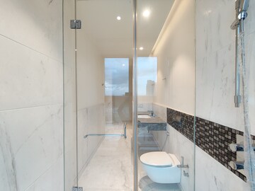 Bathroom in Studio Apartment at Bhartiya Leela Residences, Thanisandra Main Road – for Sale