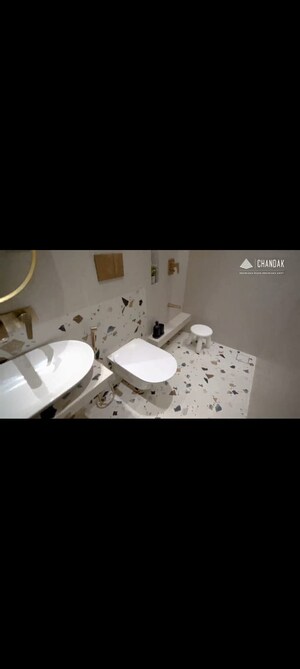 Bathroom in 2 BHK Apartment at Gurukrupa Marina Enclave, Malad West – for Rent