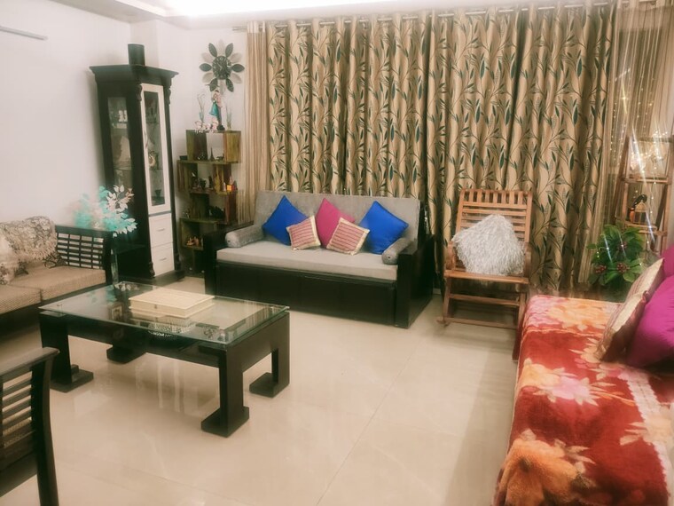 Living Room, kriti-cghs 4 Bedroom 400 Sq.Yd. Builder Floor In Sector 21c Faridabad 9223481