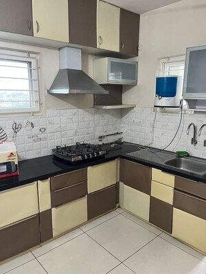 Kitchen in 3 BHK Apartment at Aparna HillPark Lake Breeze, Chanda Nagar – for Rent