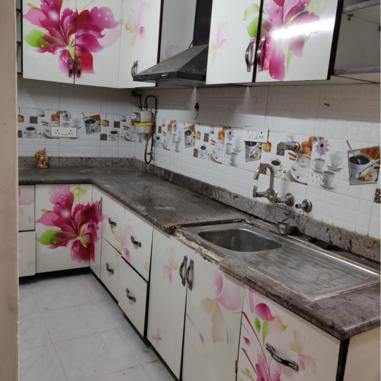 Kitchen, malviya nagar 2 Bedroom 900 Sq.Ft. Builder Floor In Malviya Nagar Delhi 9223521