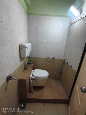 Bathroom in 2 BHK Apartment at SD Bhalerao Prity Park, Owale – for Rent