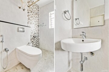Bathroom in 3 BHK Apartment at Hrbr Layout – for Rent