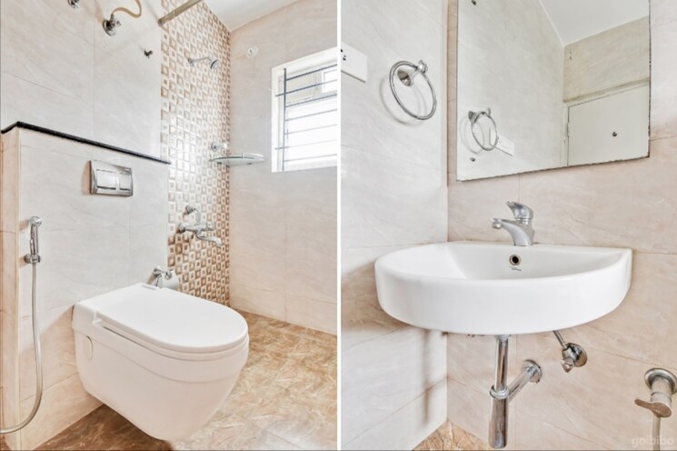 Bathroom, hrbr layout 3 Bedroom 1500 Sq.Ft. Apartment In Hrbr Layout Bangalore 9223626