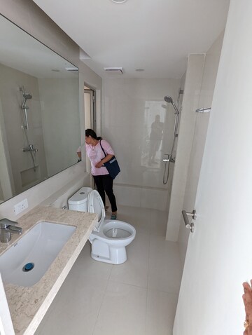 Bathroom in 2 BHK Apartment at Hiranandani Delanna, Ghodbunder Road – for Rent