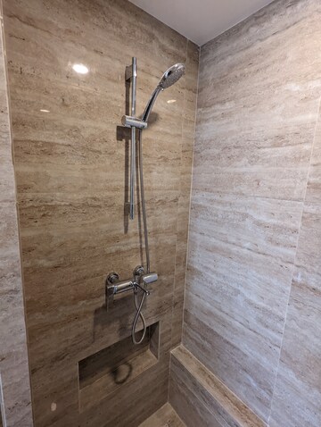 Bathroom in 2 BHK Apartment at Hiranandani Delanna, Ghodbunder Road – for Rent