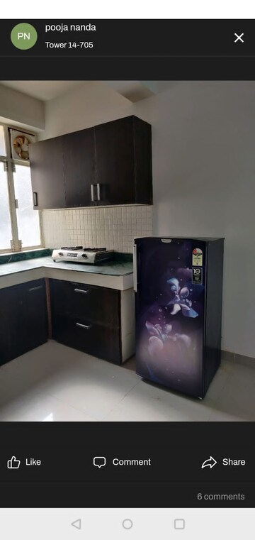 Kitchen in 1 BHK Apartment at Breez Global Heights, Sohna Sector 33 – for Rent