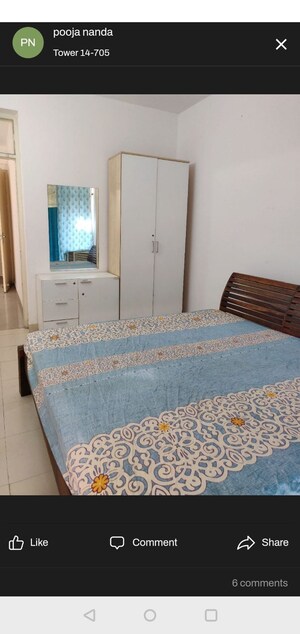 Bedroom in 1 BHK Apartment at Breez Global Heights, Sohna Sector 33 – for Rent