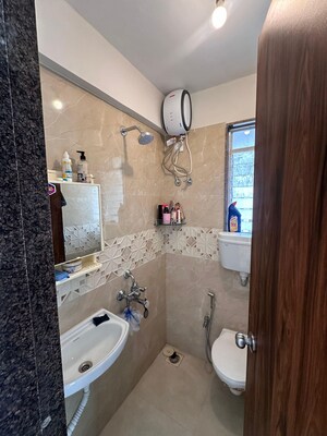 Bathroom in 2 BHK Apartment at DB Woods, Goregaon East – for Rent
