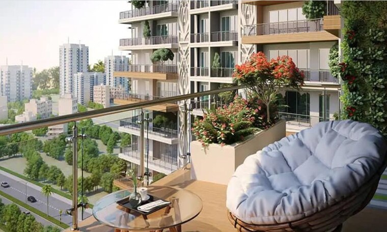 Balcony, godrej-jardinia 3 Bedroom 1800 Sq.Ft. Apartment In Sector 146 Noida 9223889