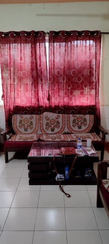 Living Room in 1 BHK Apartment at Puraniks Kanchanpushp Complex, Kavesar – for Rent