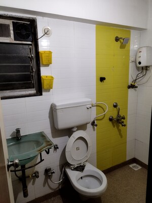 Bathroom in 2 BHK Apartment at M R Galaxy Royale, Goregaon West – for Rent