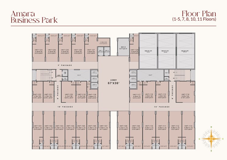 Floor Plan, amara-business-park Commercial Warehouse 600 Sq.Ft. In Ghansoli Navi Mumbai 9224427