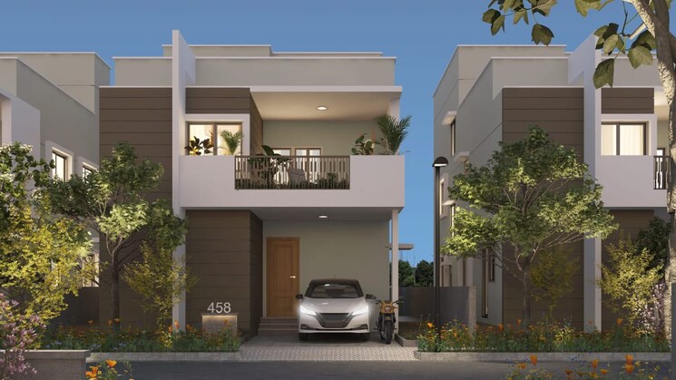 Exterior View, aurobindo-sansa-county 3 Bedroom 2500 Sq.Ft. Villa In Peeranchuruvu Hyderabad 9224648