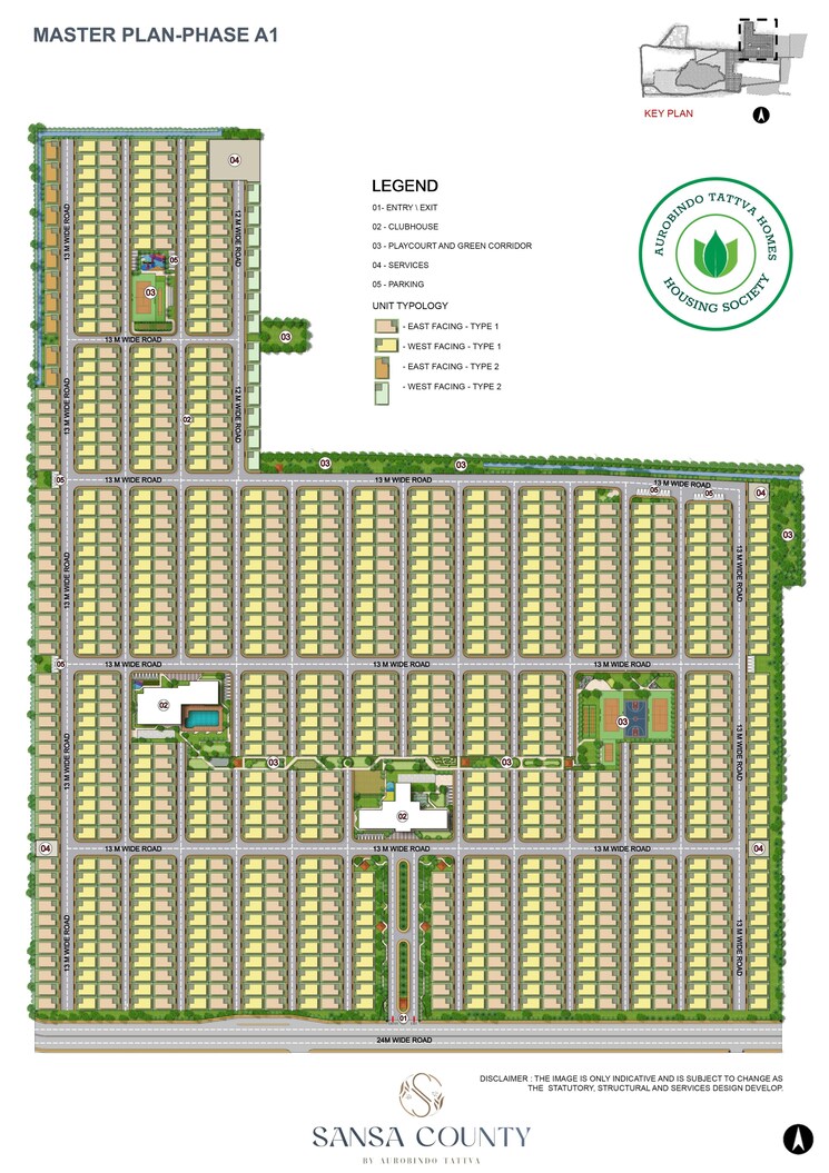 Master Plan, aurobindo-sansa-county 3 Bedroom 2500 Sq.Ft. Villa In Peeranchuruvu Hyderabad 9224648