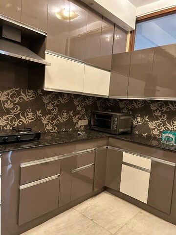 Kitchen in 3 BHK Builder Floor at Greater Kailash I – for Rent