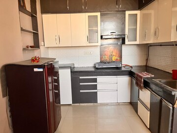 Kitchen in 3 BHK Apartment at Habitech Greens, Tech Zone 4 Greater Noida – for Rent