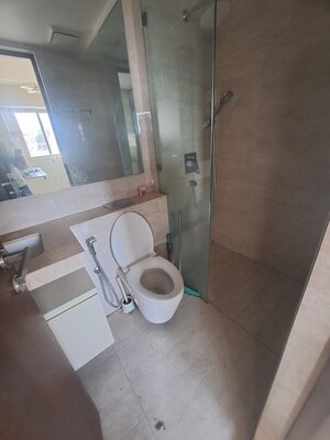 Bathroom in 3 BHK Apartment at Hiranandani Highland, Powai – for Rent