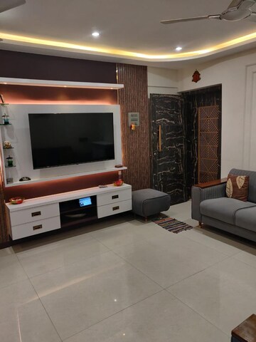Living Room in 1 BHK Apartment at Puranik City, Kasarvadavali – for Rent