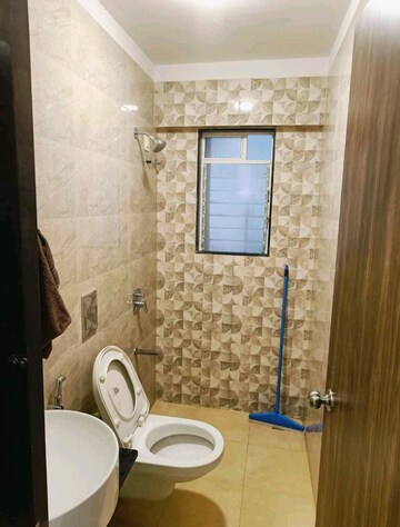 Bathroom in 3 BHK Apartment at Mahavir Square, Manpada – for Rent