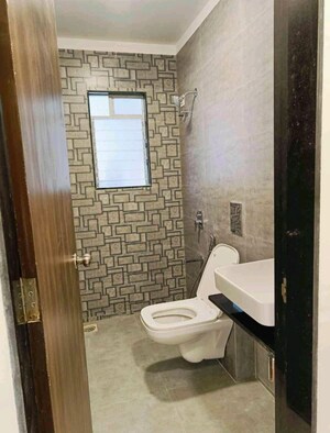 Bathroom in 3 BHK Apartment at Mahavir Square, Manpada – for Rent