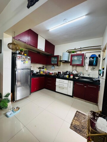 Kitchen in 3 BHK Apartment at B.U.Bhandari Everglade, Kharadi – for Rent