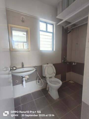 Bathroom in 3 BHK Apartment at B.U.Bhandari Everglade, Kharadi – for Rent