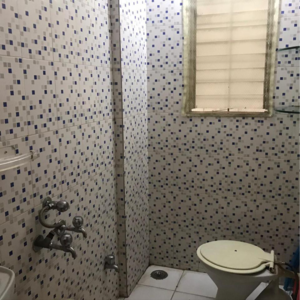 Bathroom in 2 BHK Apartment at Amit Nandanvan, Pimple Nilakh – for Rent