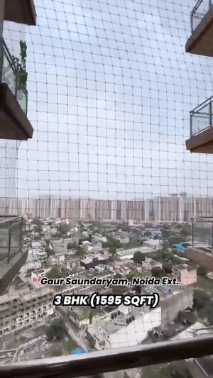 3 BHK Apartment – Exterior View View at Gaur Saundaryam, Tech Zone 4 Greater Noida - for Sale