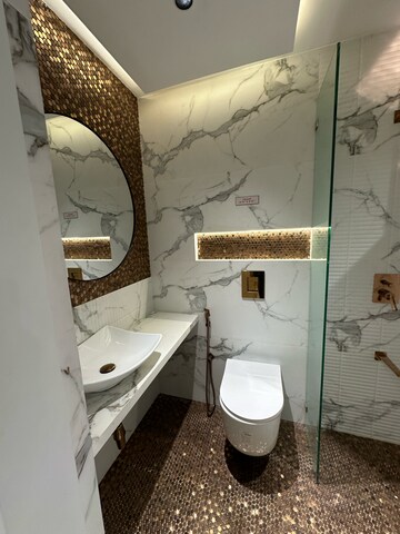 Bathroom in 2 BHK Apartment at Dev Leo Tower, Adarsh Nagar – for Sale