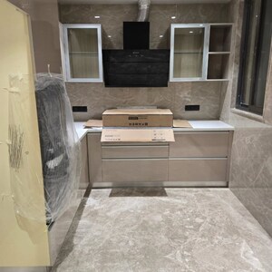 Kitchen in 3 BHK Builder Floor at Outram Lines – for Sale