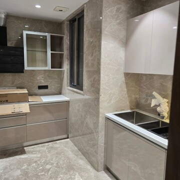 Kitchen in 3 BHK Builder Floor at Outram Lines – for Sale