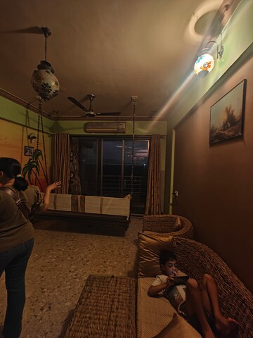 Living Room in 2 BHK Apartment at Beverly Park, Nerul – for Sale