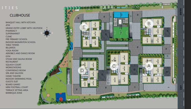 Master Plan, candeur-crescent 3 Bedroom 1878 Sq.Ft. Apartment In Serilingampally Hyderabad 9225027