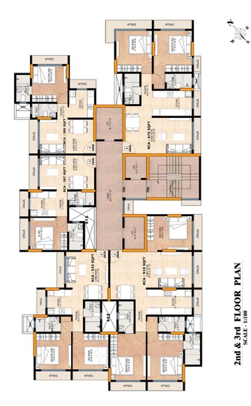 Floor Plan in 2 BHK Apartment at Jankalyan Nagar – for Sale