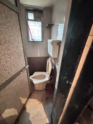 Bathroom in 1 BHK Apartment at Kaushal CHS, Jay Vijay Nagar – for Rent