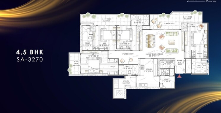 Master Plan, smart-world-sky-arc 4 Bedroom 3270 Sq.Ft. Apartment In Sector 69 Gurgaon 9225267