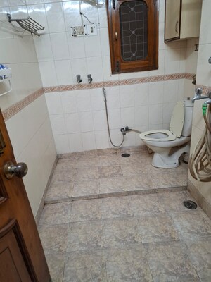 Bathroom in 2 BHK Builder Floor at Greater Kailash Part 3 – for Rent