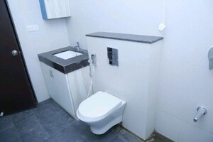 Bathroom in 3 BHK Apartment at Hallmark Skyrena, Narsingi – for Rent