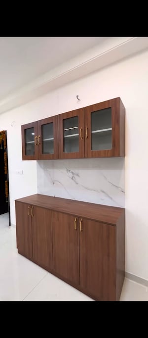 Kitchen in 3 BHK Apartment at Rajapushpa Provincia, Narsingi – for Rent