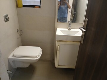 Bathroom in 2 BHK Apartment at Hiranandani Powai Park, Powai – for Rent