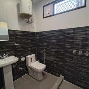 Bathroom in 1 BHK Builder Floor at Malviya Nagar – for Rent