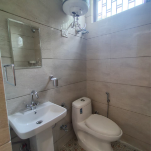 Bathroom in 2 BHK Builder Floor at Malviya Nagar – for Rent