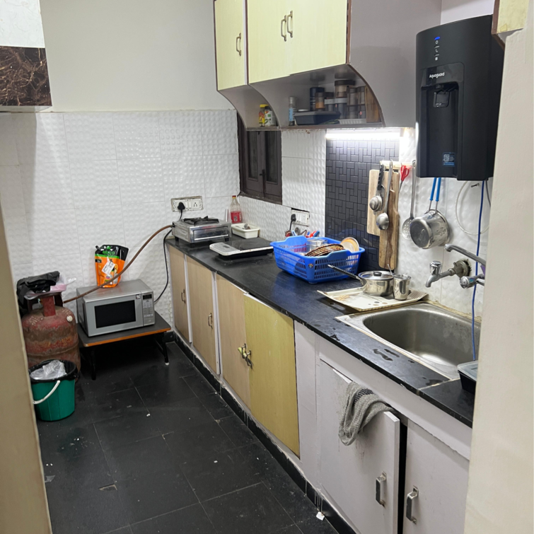 Kitchen, malviya nagar 2 Bedroom 900 Sq.Ft. Builder Floor In Malviya Nagar Delhi 9225544