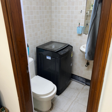Bathroom in 2 BHK Builder Floor at Malviya Nagar – for Rent