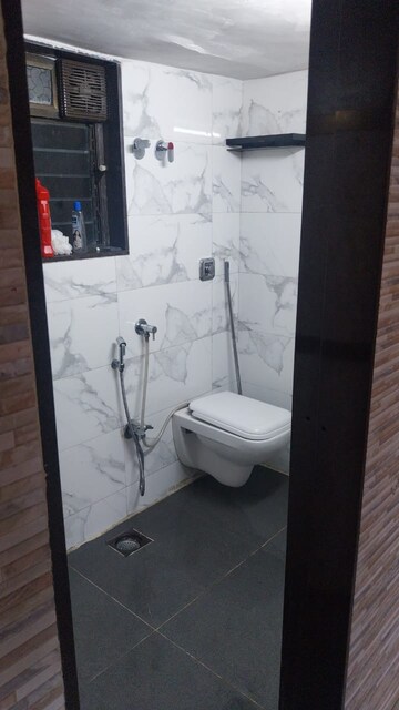 Bathroom in 2 BHK Apartment at Saptarshi CHS, Malad West – for Rent