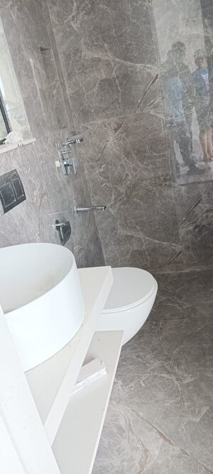 Bathroom in 3 BHK Apartment at Nahar Amaryllis Towers and Plaza, Chandivali – for Rent