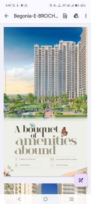 4 BHK Apartment – Exterior View View at Prateek Grand Begonia, Siddharth Vihar - for Sale