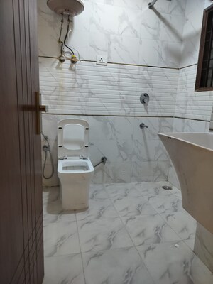 Bathroom in 3 BHK Builder Floor at Chattarpur – for Rent