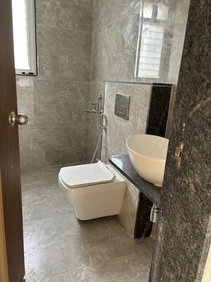 Bathroom in 3 BHK Apartment at Bhosale Nagar – for Rent